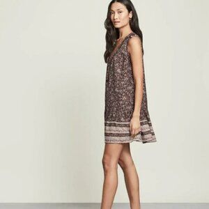 Veronica Beard Leanna Mini Dress in Dark Plum